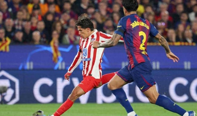 红牌+世界波，欧冠西甲德比：马竞2-0巴萨，四强基本稳了，拉师傅低迷