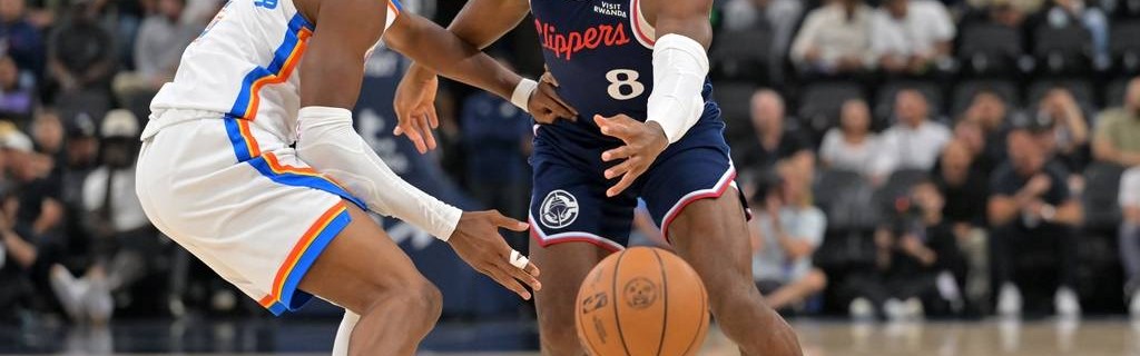 SGA20+11伦纳德20分 雷霆擒快船迎7连胜+锁定联盟第1