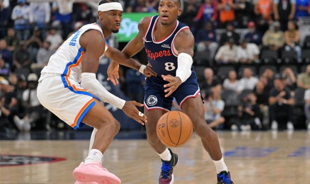 SGA20+11伦纳德20分 雷霆擒快船迎7连胜+锁定联盟第1