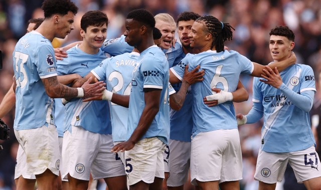 英超综合：决战“天王山” 曼城胜“枪手”